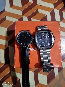 Product Review of DISKON jam tangan  !! Evans Jayden Jam Tangan Pria 9554-1 Rantai Stainless Steel Kaca Sapphire Chronograph Water Resistant 5ATM Air Bahan Watches Waterproof from A**n p**u 0