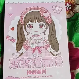 Star Baby Stiker Berdandan Make-Up Princess Style Stiker Diy Stiker Lucu Kartun Berdandan Anak Perempuan