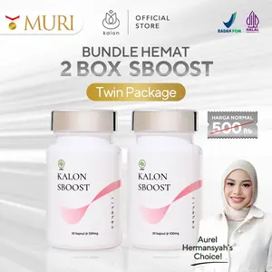 [TSB] Twin Package 2 Box Kalon SBOOST Premium BPOM & Halal MUI Suplemen Kesehatan 60 Kapsul 500mg