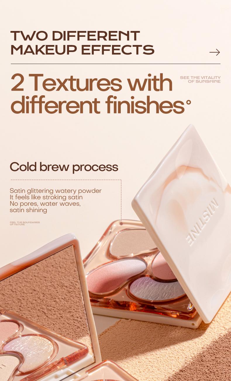 Product Introduction of 【NEW】MISTINE Thai Milk Coffee Face Makeup Highlighter Contouring Blush All-in-One Palette 17