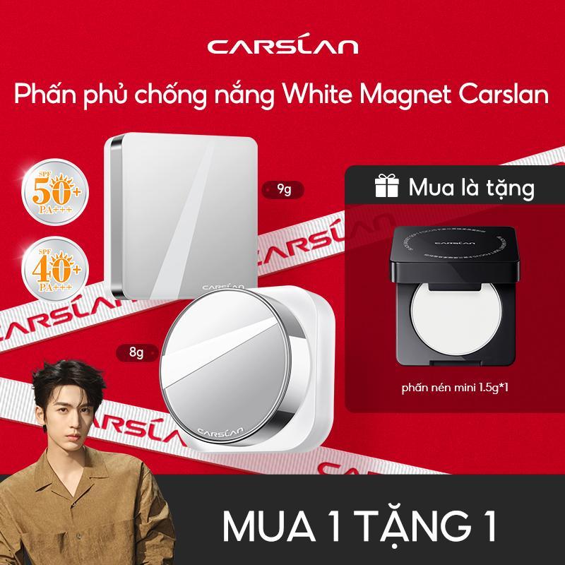 Phấn phủ chống nắng White Magnet Carslan SPF 50+ PA+++ 9g & SPF 40 PA+++ 8g Nắng nóng bám nền lâu+[Mua 1 tặng 1]phấn nén mini 1.5g*1