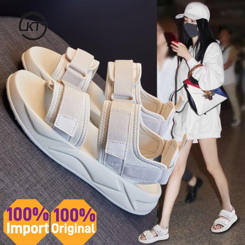 [100% Import& Barang ready] Sandal Casual Wanita Import / COD / INS/Sandal Wanita/Korea Karet Jelly Wanita Velcro/Sandal Tali Sendal 1