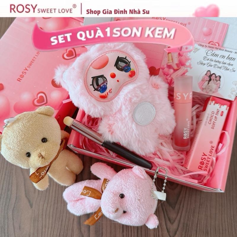 SET QUÀ “Ngọt Ngào” 1 SON KEM LÌ DÀNH CHO MÔI KHÔ - Son Kem Choco Soft Lip Tint 4,8g mềm mịn môi bền màu lâu trôi không chì an toàn cho Bầu