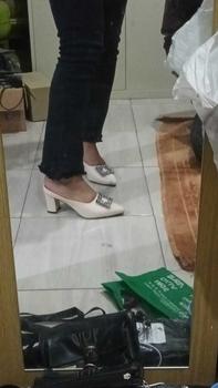 Product Review of HMF Yuiko High Heels Mules Wanita 7 cm AR08 from M**a /** ** L**t ** 0