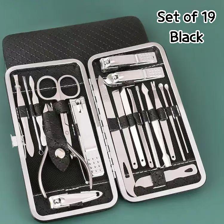 Product Introduction of 19 pieces complete nail Clipper set Trimmed nail clipper Nose trimmer multifunctional kit nursing Trimmer 19 PCS. 6