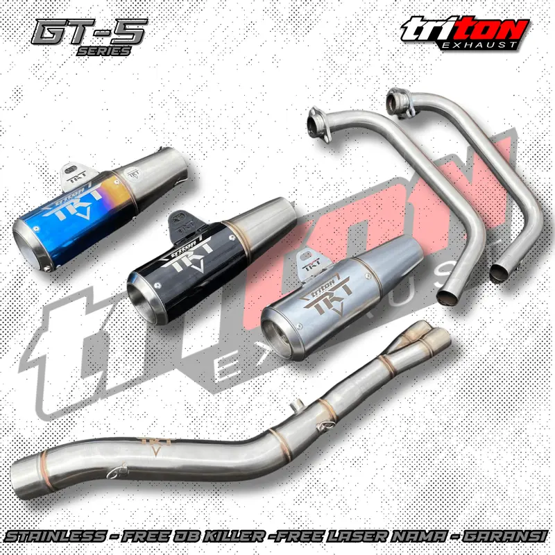 knalpot racing CBR250RR R25 NINJA 250FI NINJA 250 karbu Triton type GT-5 series free DB killer 0