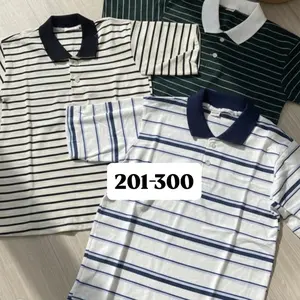 Kaos Kerah Salur Anak Bahan Adem Lembut Nyaman Digunakan Sehari-hari dengan Desain Stripes Modern