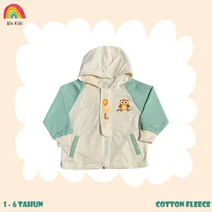 Hoodie Zipper Anak Cewek Zipper Variasi Tutup Sleting Child Character Usia  (1-6 thn)