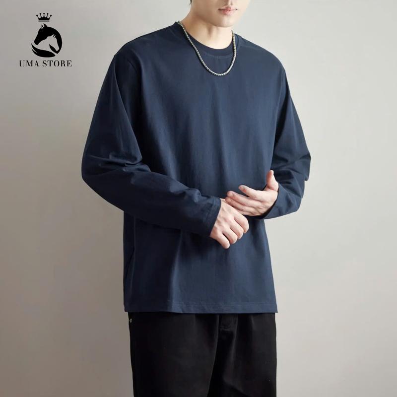 Áo Thun Dài Tay Trơn Unisex Basic Local Evoman Vải Cotton 2 chiều 250GSM Form…