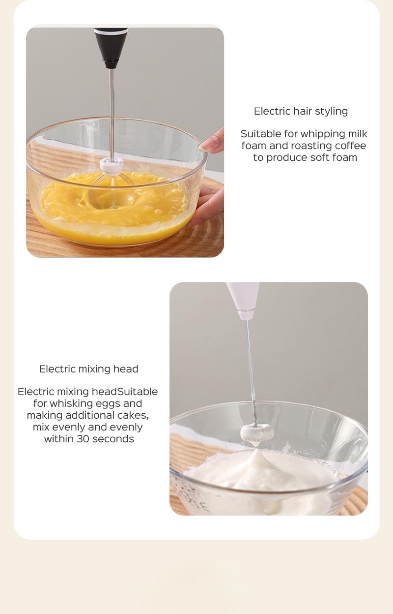 Product Introduction of 【Popular product】HAN RIVER Egg beater,cream coffee roasting mixer, egg beater,150W Power 7