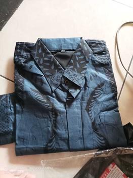 Product Review of Batik Barata 2 katun slimfit kemeja denim pria premium Formal Motif Nyaman Panjang Kain Kerja Baju Hitam Biru Hem Casual Pendek Kantor Navy Cowok Distro kemeja  paspampres  original from B**g U**n 0