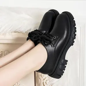 Larisbags1 Sepatu Docmart Wanita Sepatu Oxford Gaya Korea Sepatu Loafers Wanita Kekinian
