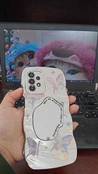 Product Review of Caseunicorn Case Untuk Samsung A14 A05 A13 A05s A02s A32 A03s A04s A12 A03 A11 A20 A53 A20s A13 A34 A21s A22 A30s A23 A31 A30 A52 A54 A50 A33 M12 M32 Kartun Tepi Gelombang Fashion Bunga Mewah Cermin Rias Kupu-kupu Tidak Beraturan Lipatan Riak Air 3D Case from ** 0