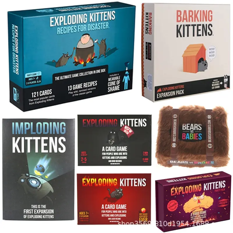 Exploding Kittens NSFW Imploding Barking Recipes Party Pack Expansion