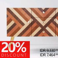 Gambar PROMO -20% - Katumbiri Credenza (Lemari TV, Bufet, Meja nakas) dari kaisugih Kab. Bandung 1 Tokopedia