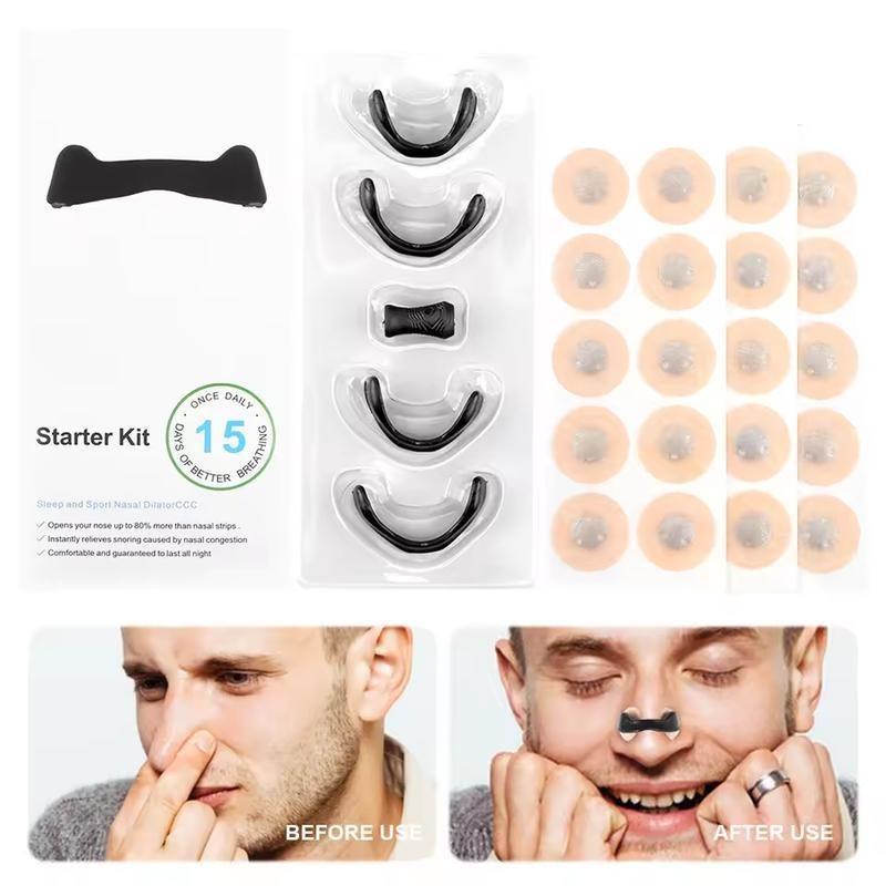 Nasal Breathing Dilator Starter Kit, 15 Pairs/box Magnetic Nasal Strips, Increase Air Intake During Exercise, Perfect Holiday Gift Choice 4