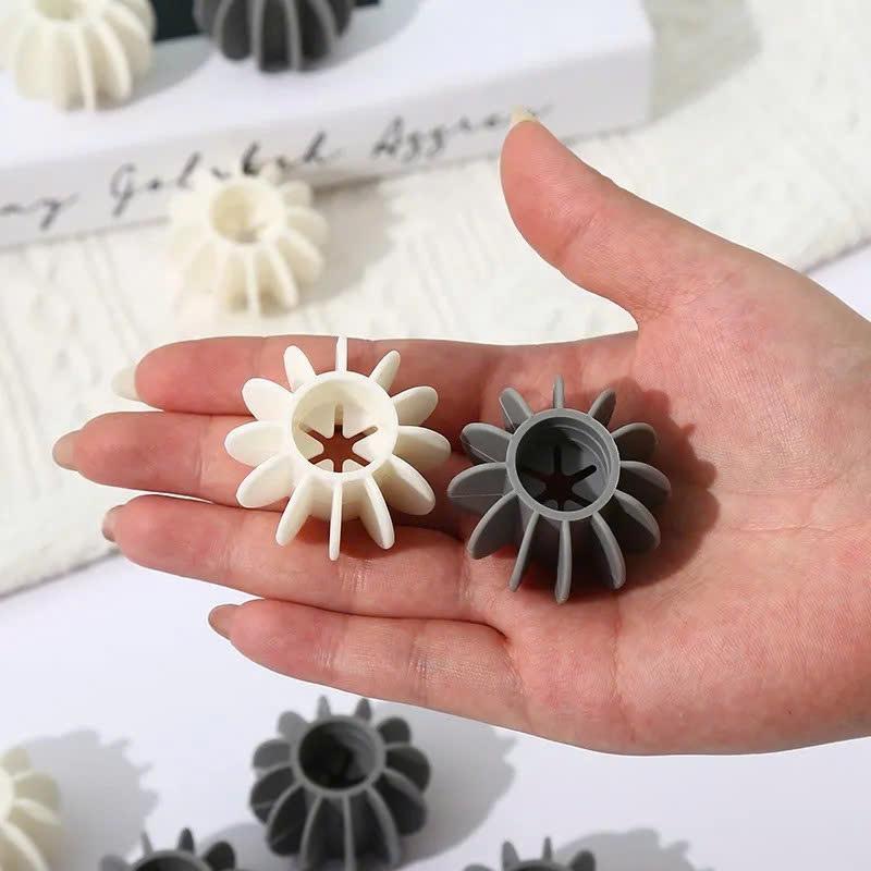 Combo 10 bóng giặt nhựa dẻo 10 cạnh, bóng cao su giặt quần áo trong máy giặt, hỗ trợ giặt sạch và chống rối quần áo Làm Sạch Giặt Xả