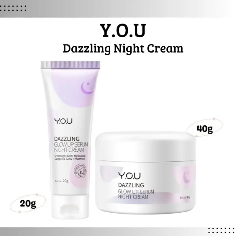 -BERKAH- You Dazzling Glow Up Serum Night Cream/Krim Wajah Malam Hari