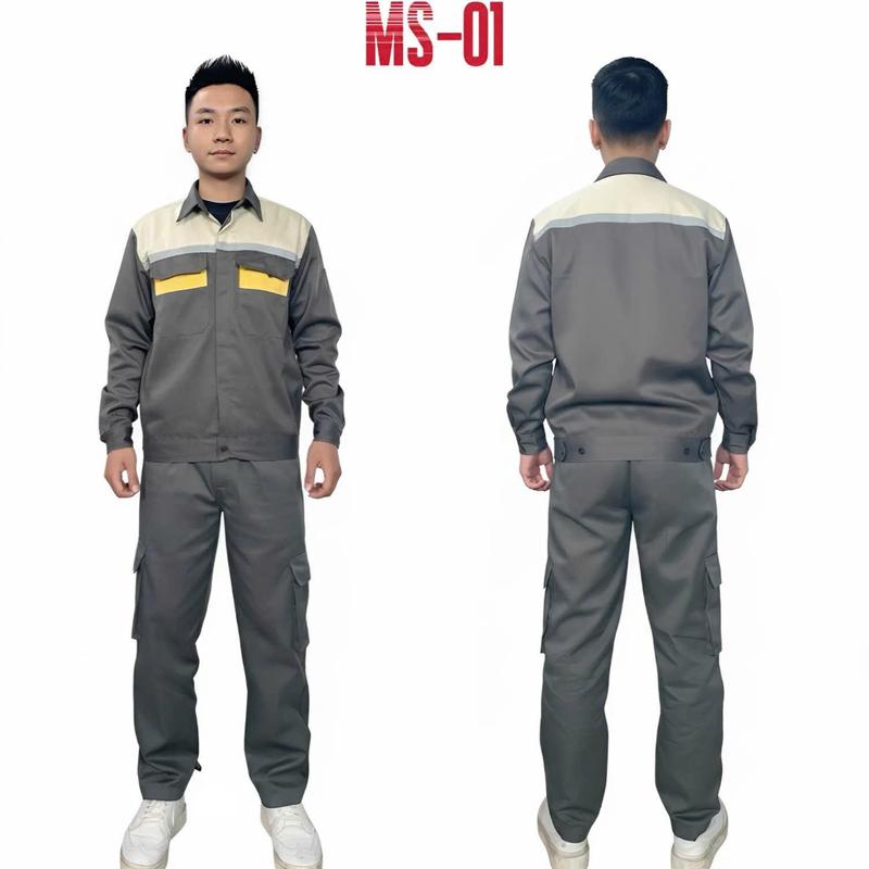  QC01.  Áo lẻ #126k  Quần lẻ #119k   Cả bộ #210k  Mẫu BHLD đẹp bảo hộ lao động nam nữ 