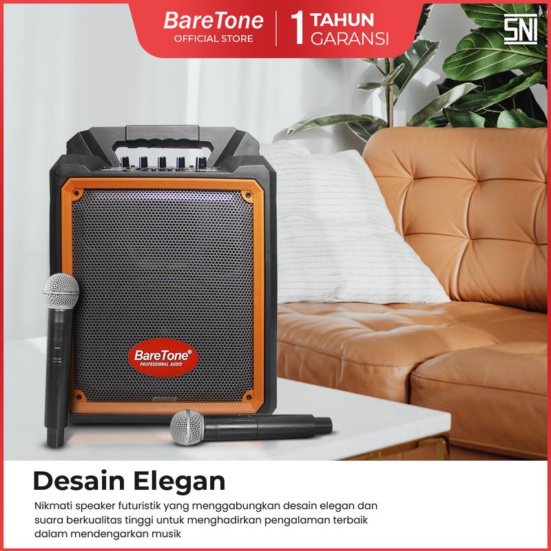 BareTone  Speaker Portable MAX06M Speaker Bluetooth Wireless Meeting 6 Inch  Mini Portable Support Micro SD & USB -Garansi Resmi 1 Tahun 5