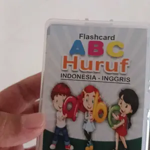 Flashcard  RING Laminasi Gloosy Edukasi Kartu mainan anak 1 tahun