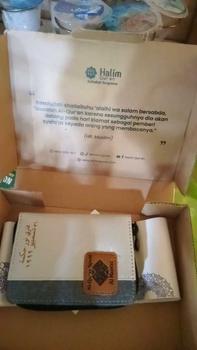 Product Review of Bundling Quran Tajwid Saku Al Mumtaz A7  Paket Bundling Free Custom Nama Tanpa PO & Box quran custom from s** a**k s**🧕 0