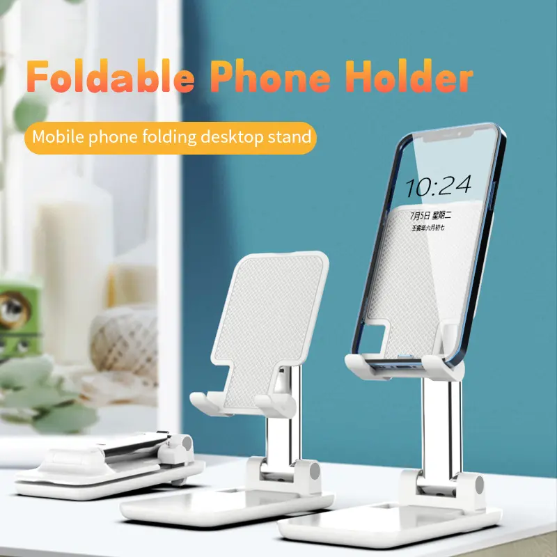 Desktop Universal Mobile Phone Holder Lazy Desktop Holder, Lift and Fold Adjustable Mobile Phone Holder, Support Tablet and Mobile Phone Adjustable Portable Mobile Phone Holder, Mobile Phone Accessory Fixture Mobile Phone Holder Holder Stand Fidget