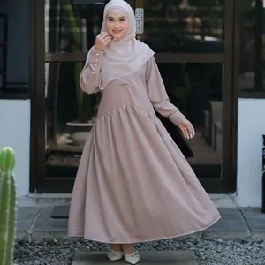 Sabrina Gamis Abaya Anti UV Lebaran Haji Umroh Polos Premium Busui Friendly Wanita