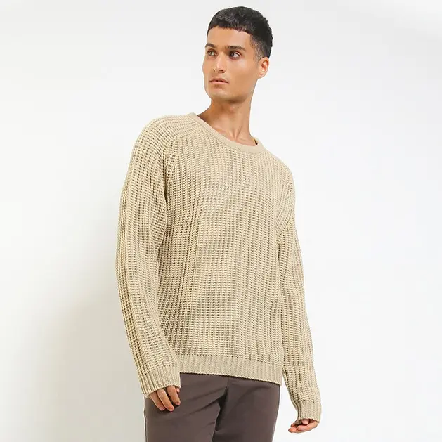 PEPONI 1760 Sweater Pria Rajut Oversize Soft Acrylic Tangan Panjang Tebal Premium Korean Winter 4