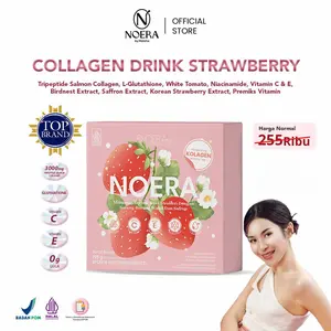 Noera Collagen Drink With Birdnest and Saffron Extract I Minuman Kolagen L-Gluthatione | Noera Premium Collagen Drink | Collagen Beauty | Noera Kolagen Drink | Suplemen Kolagen Glutathione l Improved Formula
