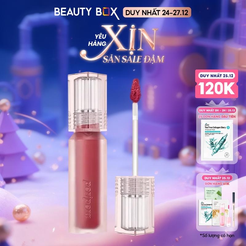  Son Nước Bóng Nhẹ Peripera Water Bare Tint 3.7g 