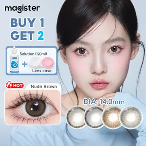 BUY 1  Softlens GET Air Softlens COD Softlens Murah Lensa Kontak Warna Lensa Mata 14mm Normal Soplen Mata Soflens grey brown Soflen korea Softlens Minus Softlens Wajah Eye