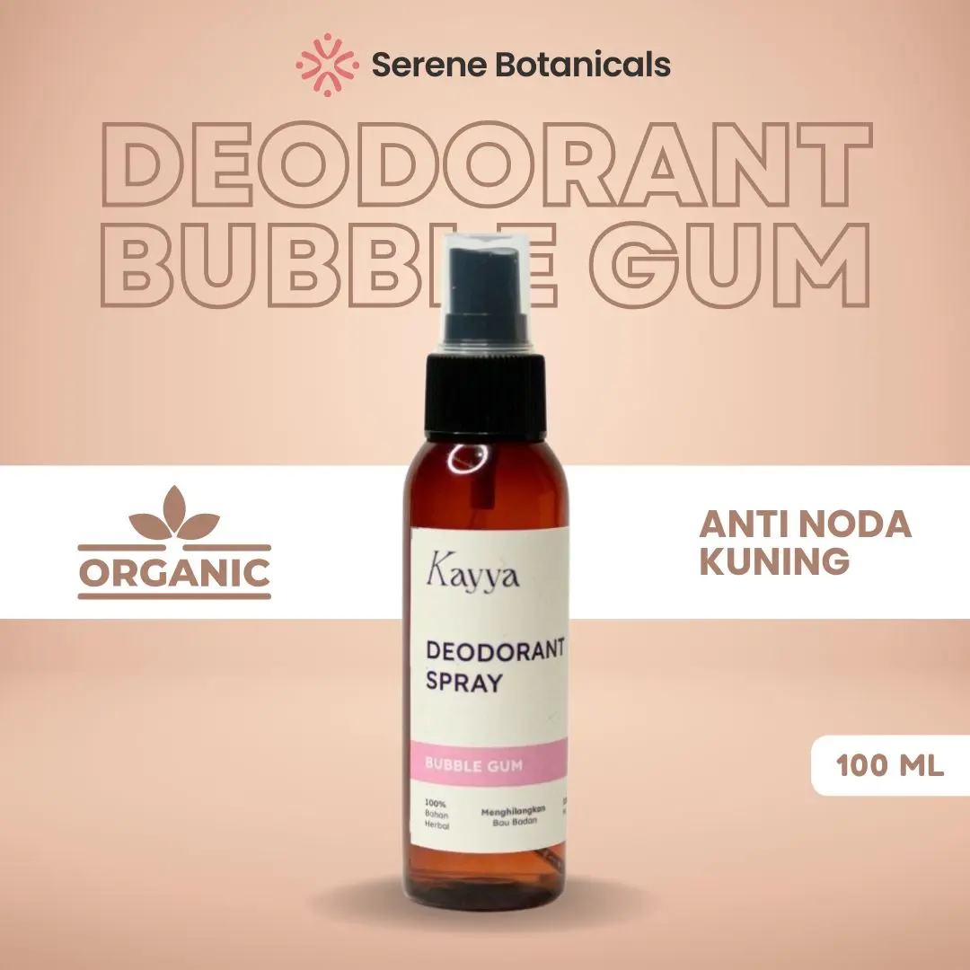 Deodorant Spray Tawas Bubble Gum Anti Bau Ketiak dan Tubuh 100 ml
