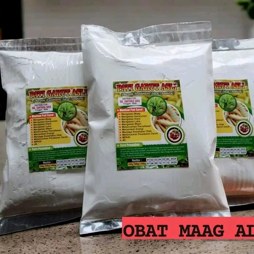 TEPUNG PATI GARUT ASLI ORGANIK • HERBAL ASAM LAMBUNG
