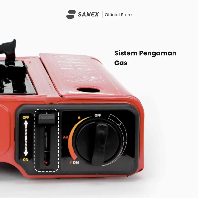 [PAKET HEMAT] SANEX KOMPOR CAMPING BBQ PORTABLE 2 IN 1 SN883 / SN 883 KOMPOR GAS PORTABLE (1 TUNGKU) GARANSI RESMI 5