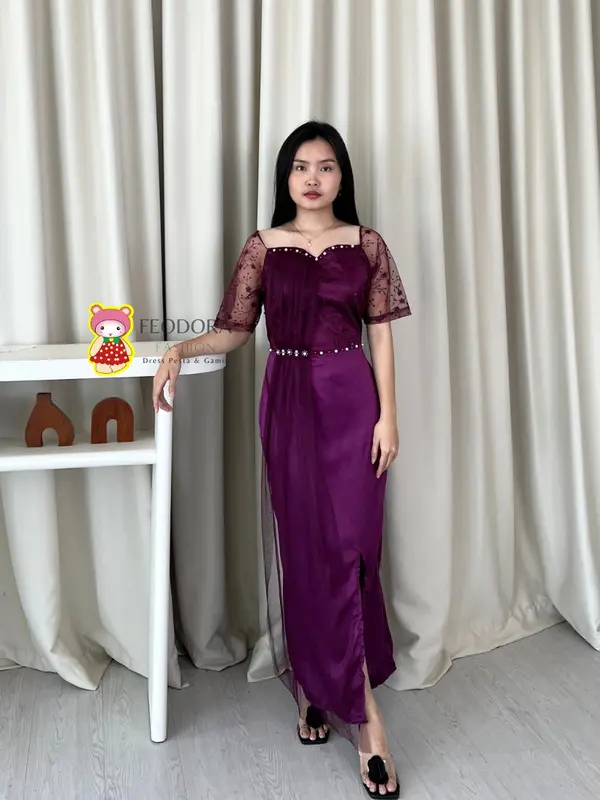 [ FEODORA ] DRESS AURORA / dress pesta premium / gaun pesta terbaru / dress party / dress kondangan / dress natal 2025 0