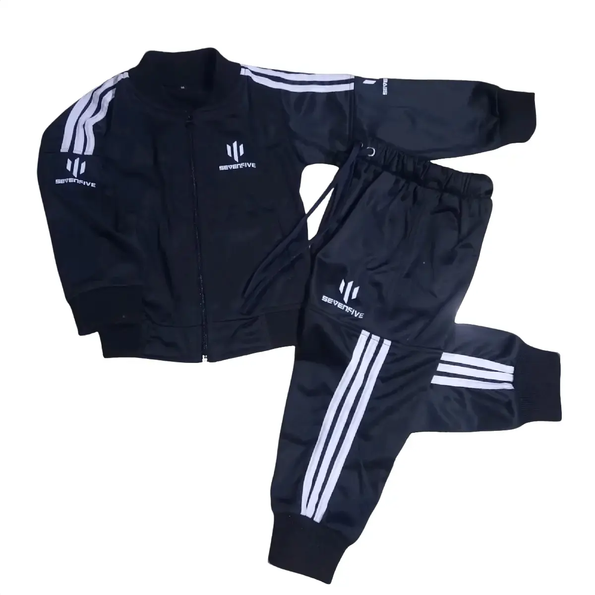 seven five Setelan Anak Jaket dan Jogger Satu Set - Fashion Anak 3 strips