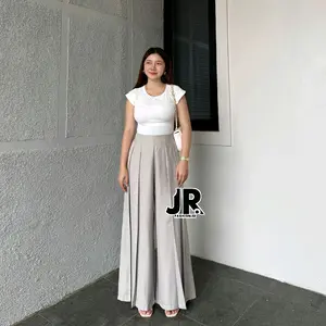 Laviie Pant - Culote Palazzo Highwaist Celana Panjang Wanita - Celana Fashion Muslim Wanita - Celana Casual Trendy - Viral