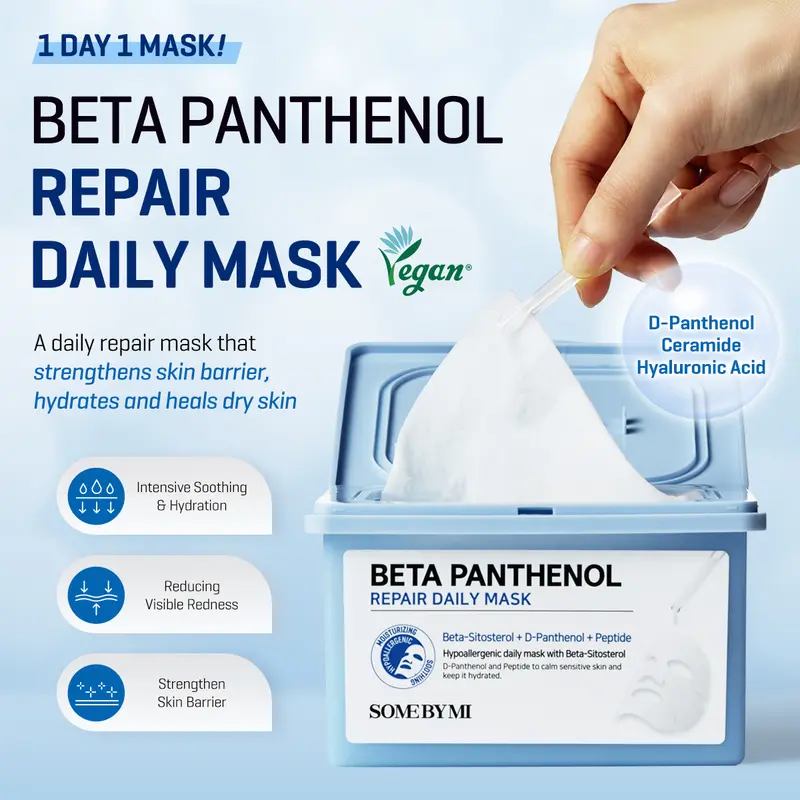 【NEW】 SOME BY MI Beta Panthenol Repair Daily Mask [30ea] 1