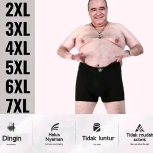 isi 3 pcs celana dalam boxer jumbo/celana dalam big saez/celana dalm boxer besar/ Nyaman Pria Dewasa