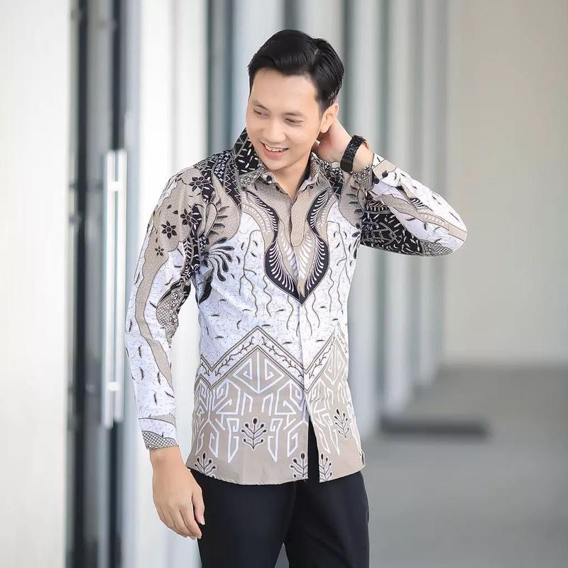 Product Introduction of KEMEJA BATIK PRIA LENGAN PANJANG MOTIF RAHWANA RAJA KEMEJA TERBARU Katun Seragam Pekalongan Baju 5