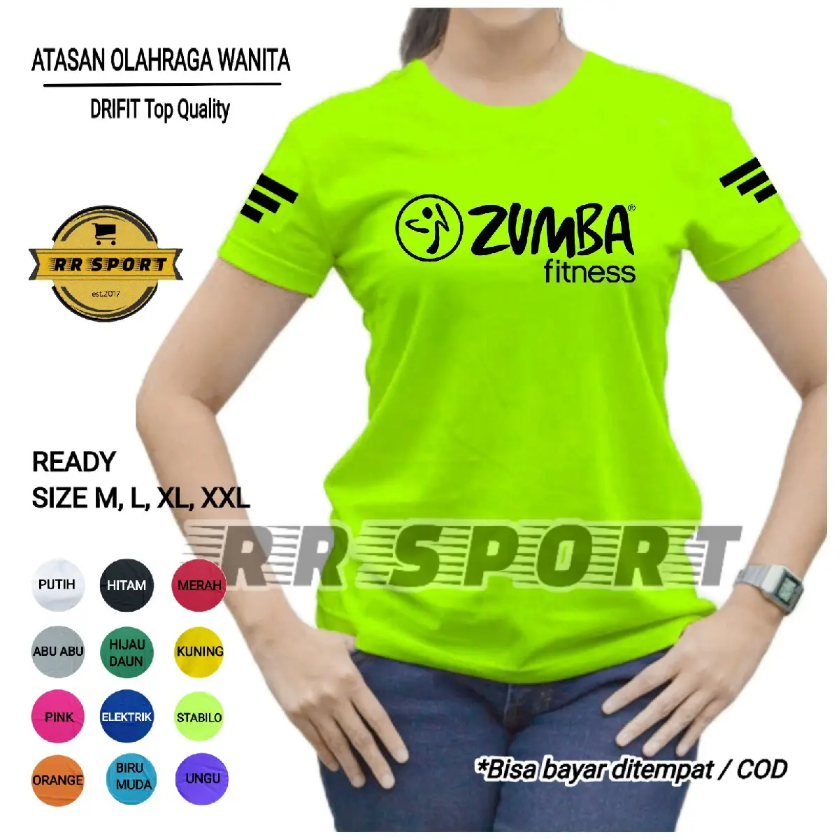 Baju senam baju olahraga wanita baju aerobic baju yoga baju fitnes baju zumba baju atasan senam kaos atasan senam lengan pendek ZF