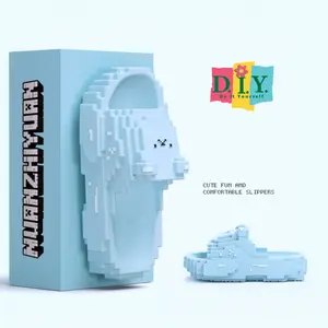 [D.I.Y.] Sandal Unisex Terbaru Lucu Sendal MineCraf-MC