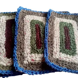 3pcs Keset Jahit Rintik Anti Selip Perca Tebal 53x33 Lantai, Tahan Lama Digunakan