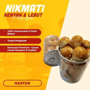 kue kering nastar ori 600 ml-kue nastar enak dan lembut cemilan popcan kue lebaran homemade Nastar