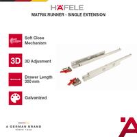 Gambar Hafele Rel Laci Tandem  Mx Runner UM A25 35 cm Slow Motion Soft Close Singel Extension 1 Pasang dari HAFELE Kota Bekasi 1 Tokopedia
