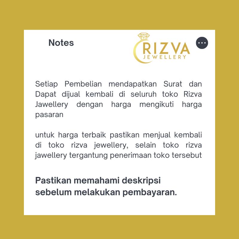 Cincin Solitaire Bunga Var Rizva Jewellry Rose Gold 8K 8