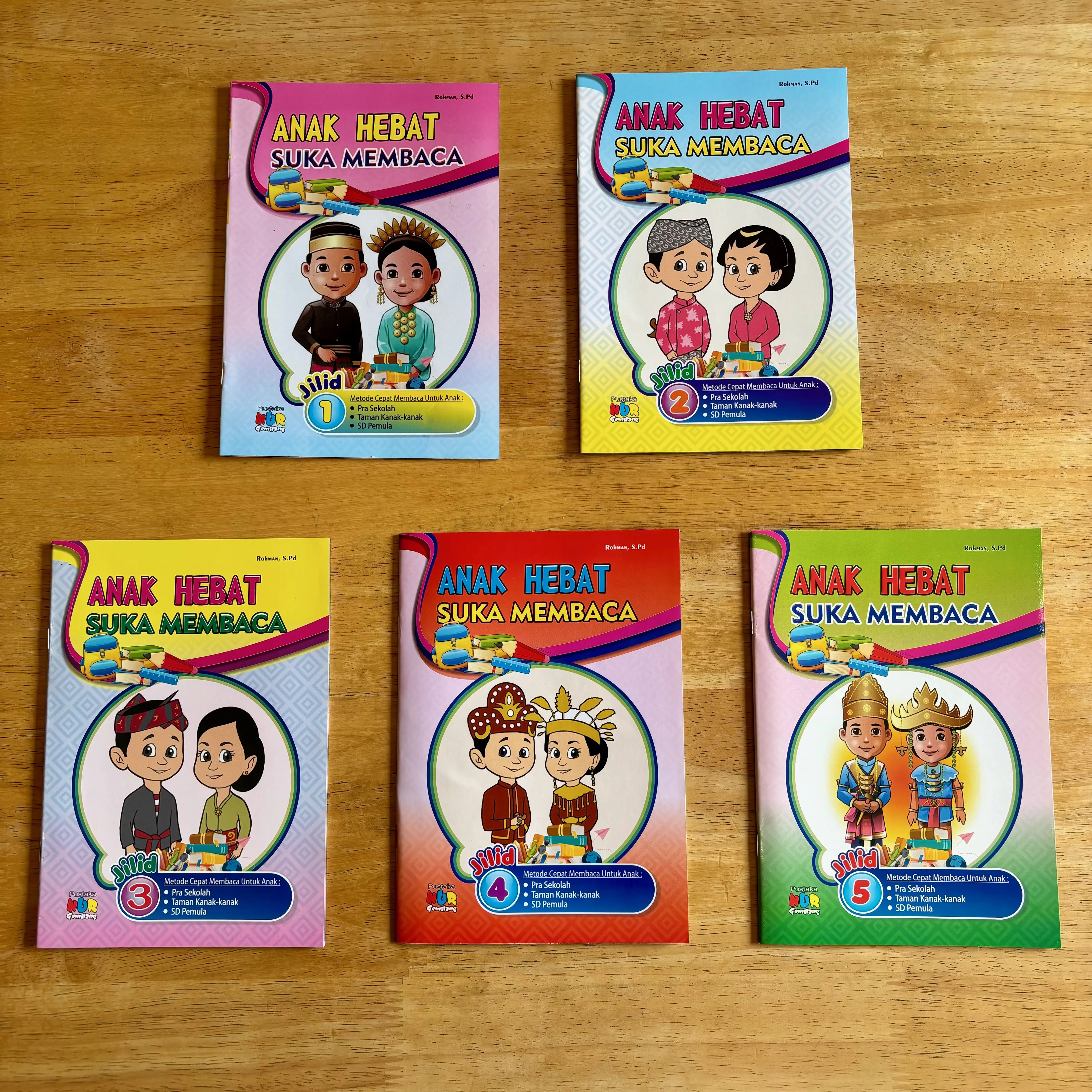 PAKET 5 BUKU - Anak Hebat Suka Membaca Jilid 1-5