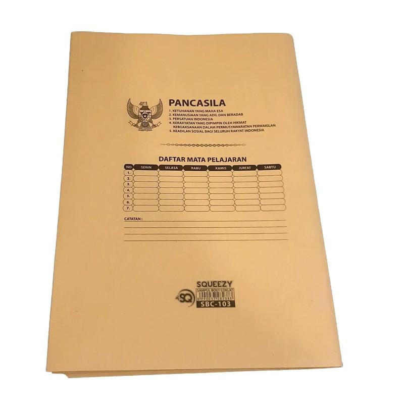 Harga Grosir (1packs/20Lbr ) Sampul Buku Coklat SAMSON Dan Plastik Mika BOXY UK Buku Campus 2
