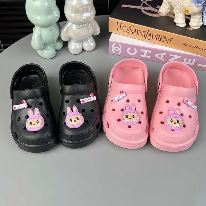 Sandal Baim Anak Perempuan Motif Labubu Sol Lembut Anti-selip Bahan Premium EVA Sandal anak-anak 8
